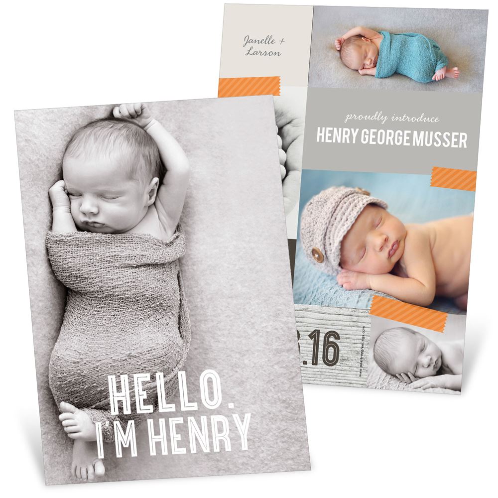 baby birth cards